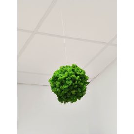   "Világos zöld zuzmógömb" - (kb. 18 - 20 cm átmérővel - 2,5 m erős damillal)